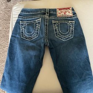 True Religion boot cut jeans in perfect condition.